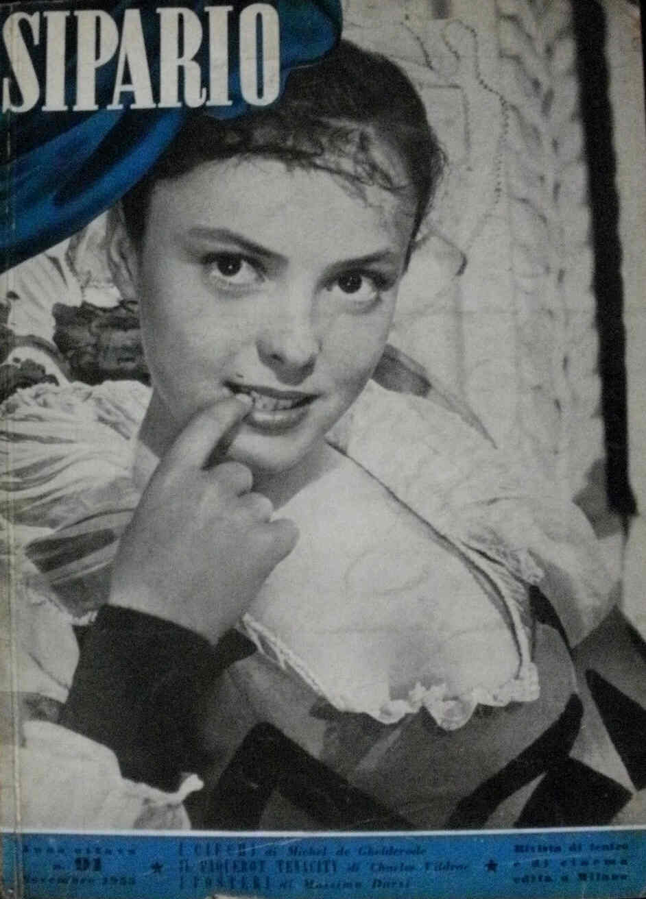 SIPARIO magazine side cover Issue 91 November 1953